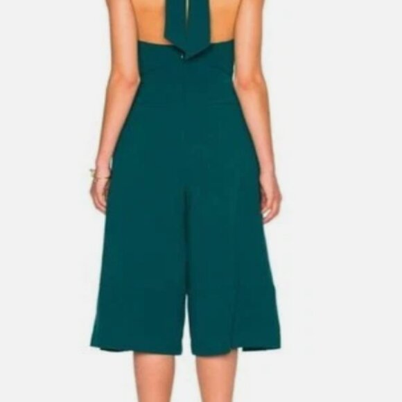 NICHOLAS Halter Split Jumpsuit in Green Women Size 4 - Picture 2 of 6